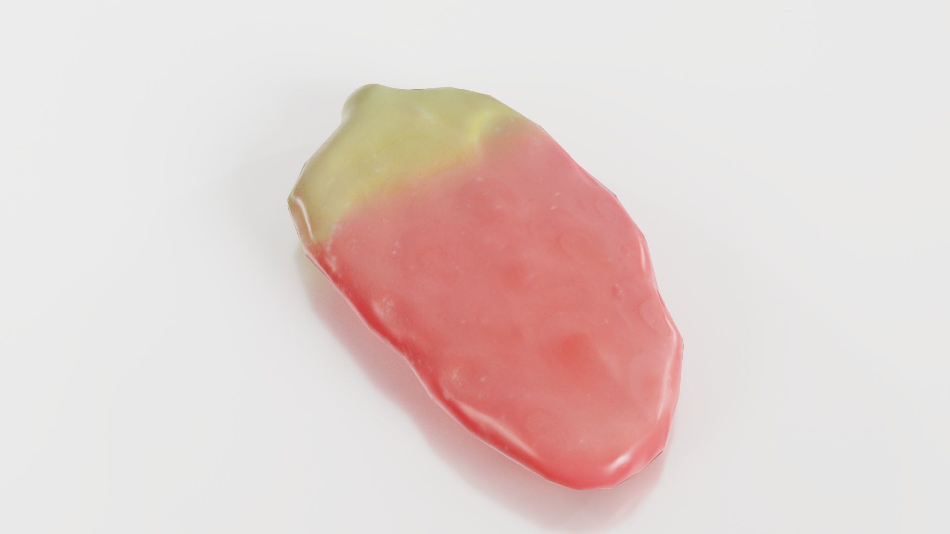 Jelly Strawberry Low-poly 3D model_8