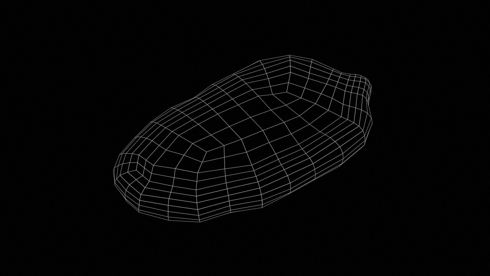 Jelly Strawberry Low-poly 3D model_11