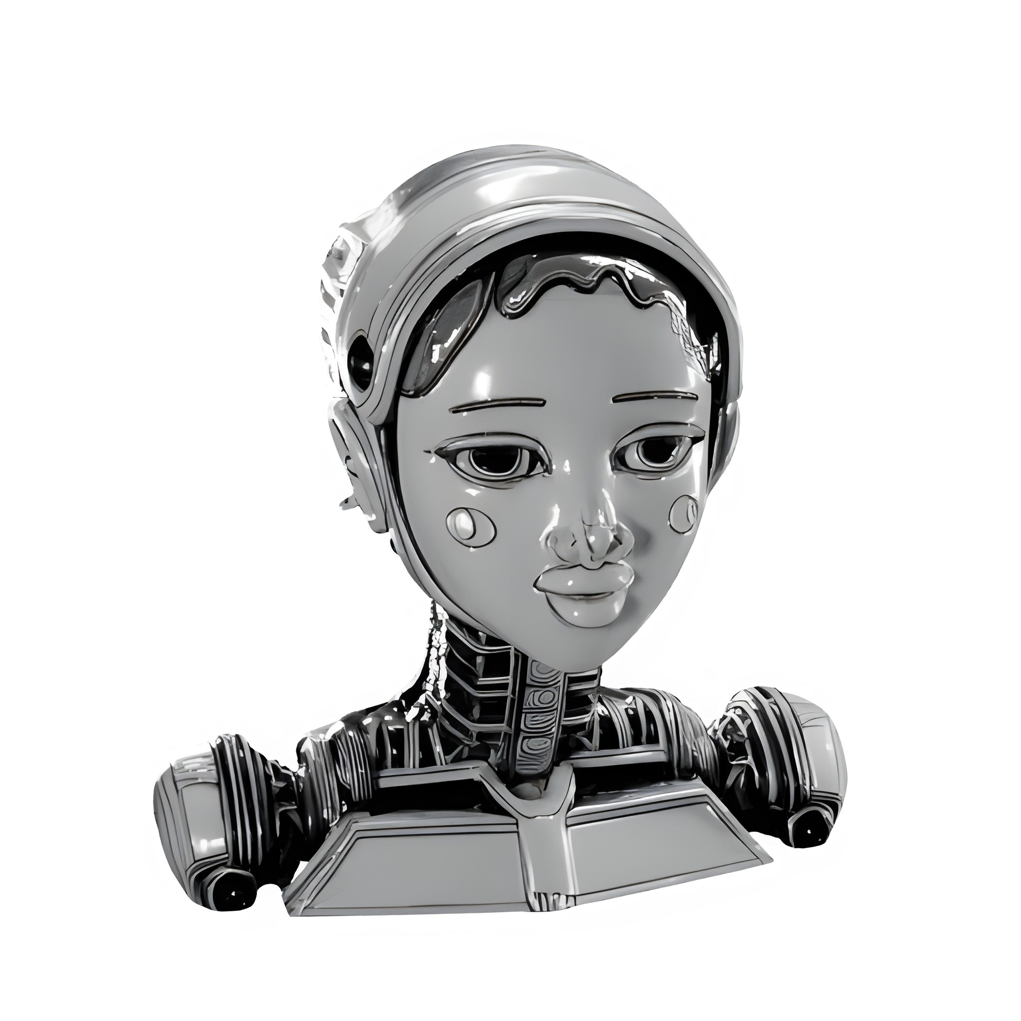 Astrodroid Girl Bust Collection 3D print model_1