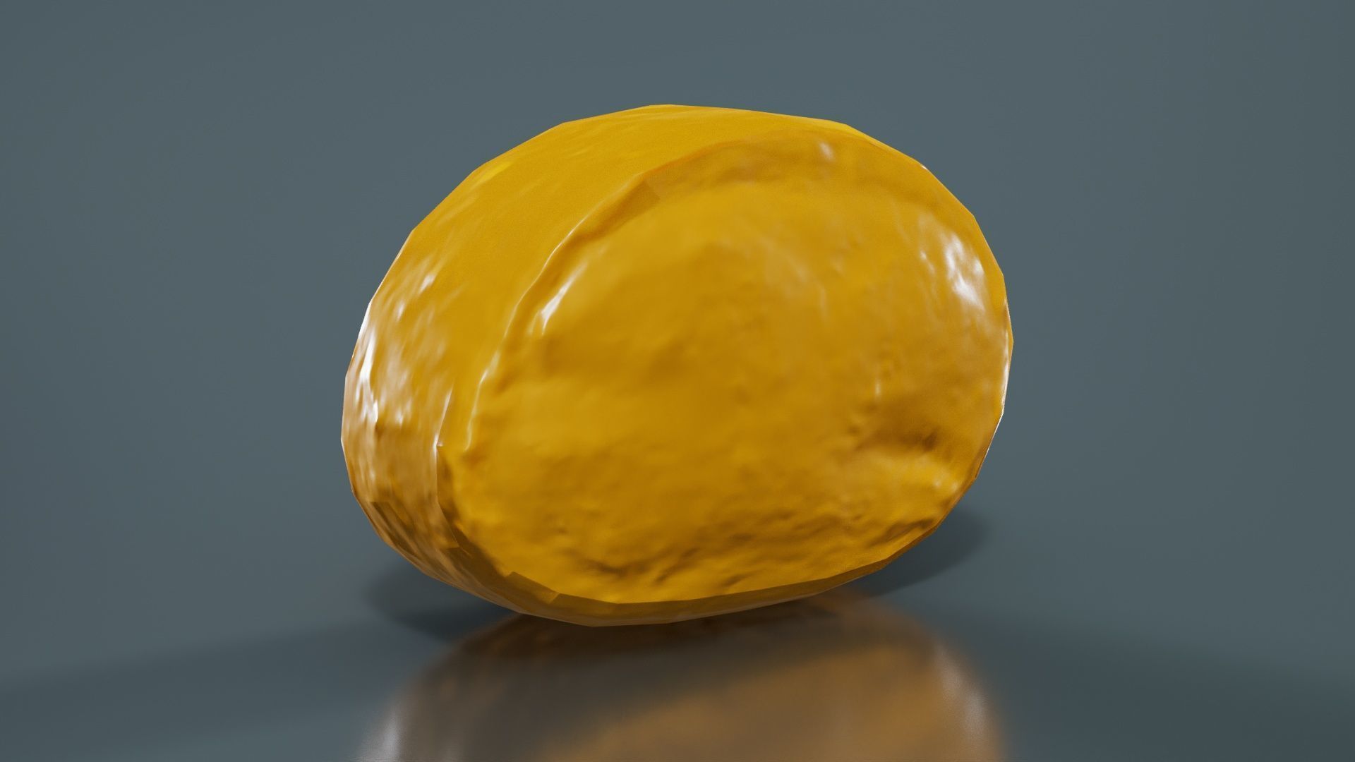 Oval Low-poly 3D model_12