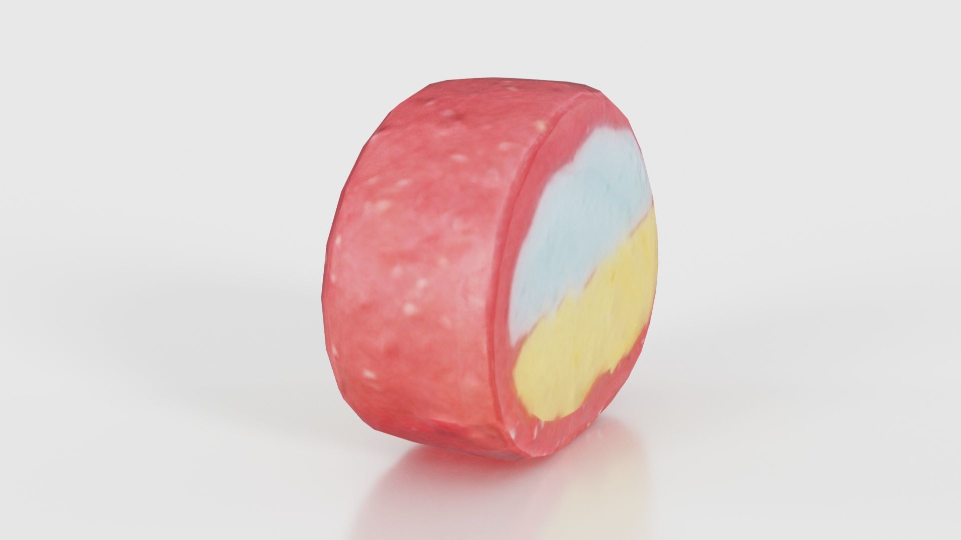 Oval Low-poly 3D model_22