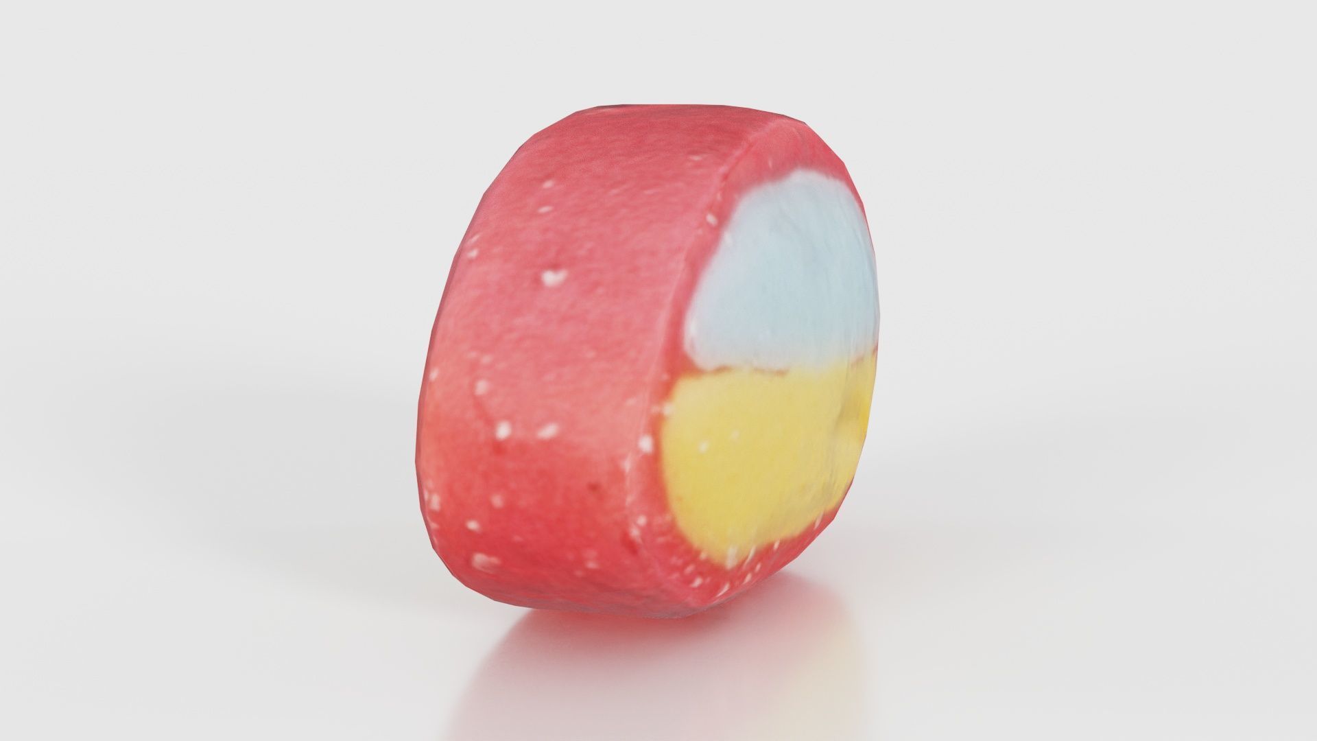 Oval Low-poly 3D model_16