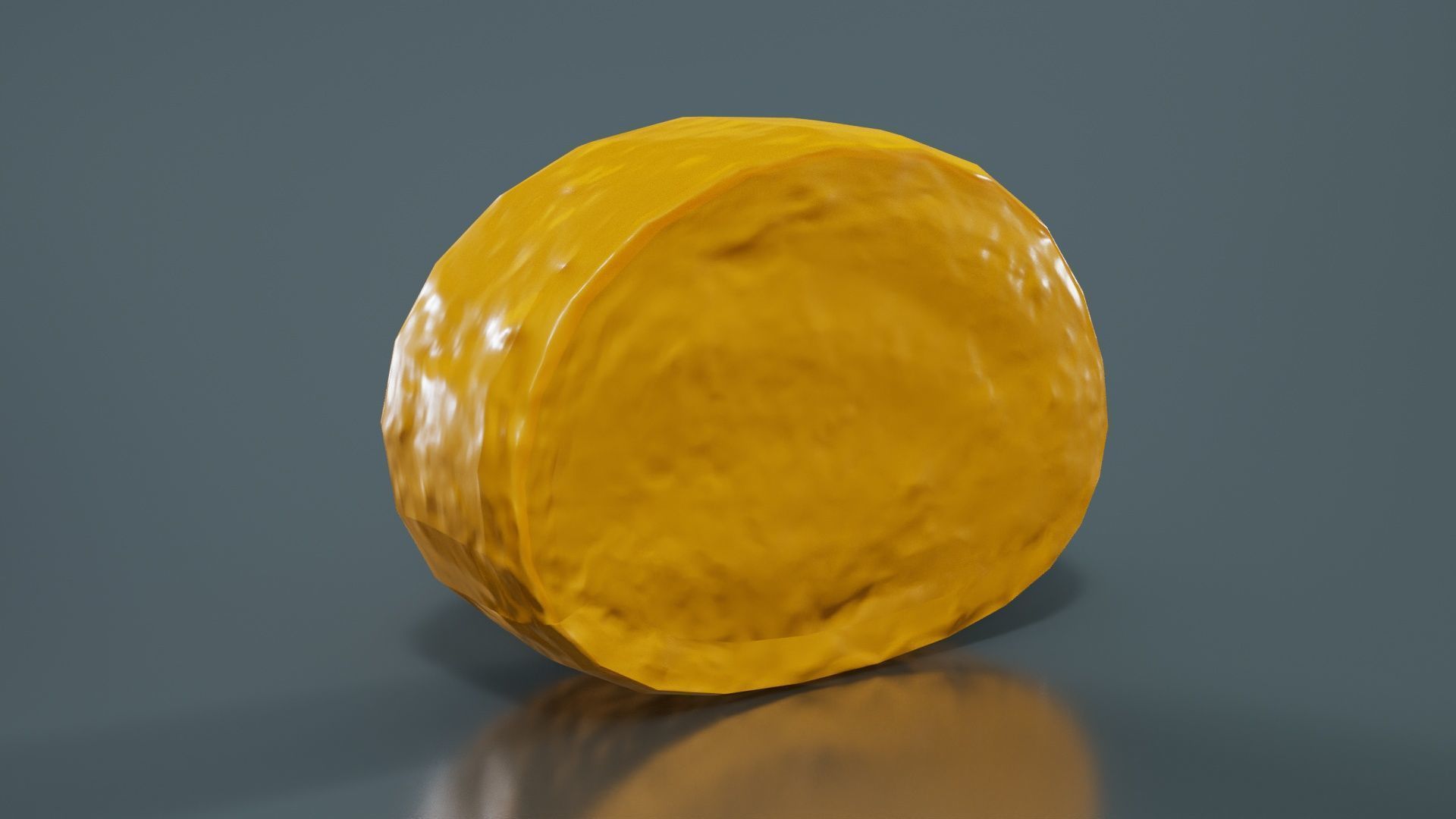 Oval Low-poly 3D model_13