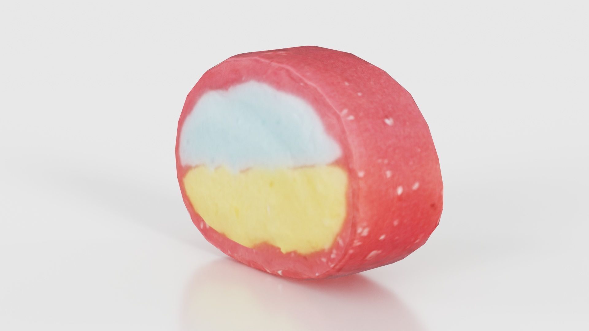 Oval Low-poly 3D model_18