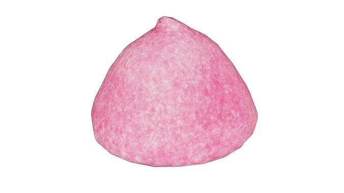 Pink Low-poly 3D model