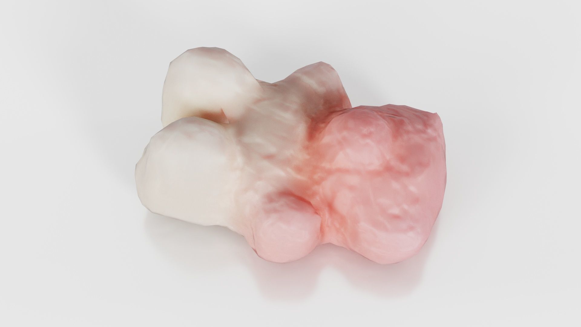Pink Gummy Bear Low-poly 3D model_25