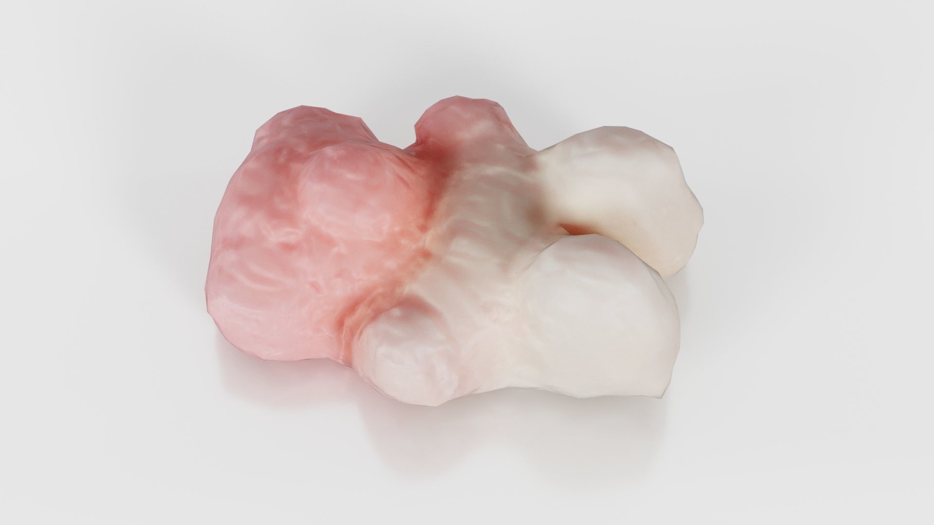 Pink Gummy Bear Low-poly 3D model_19