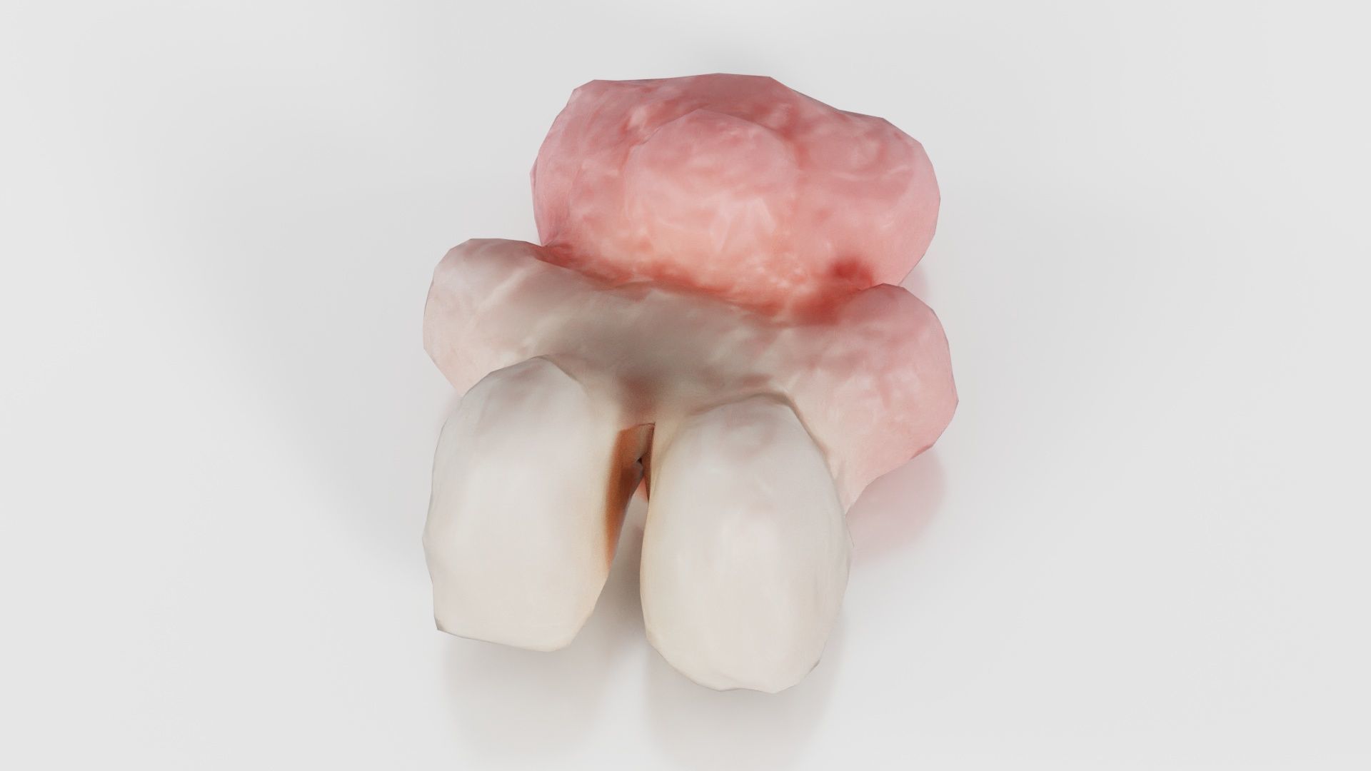 Pink Gummy Bear Low-poly 3D model_16