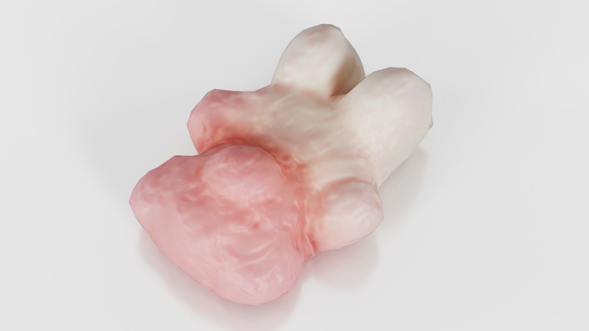 Pink Gummy Bear Low-poly 3D model_21
