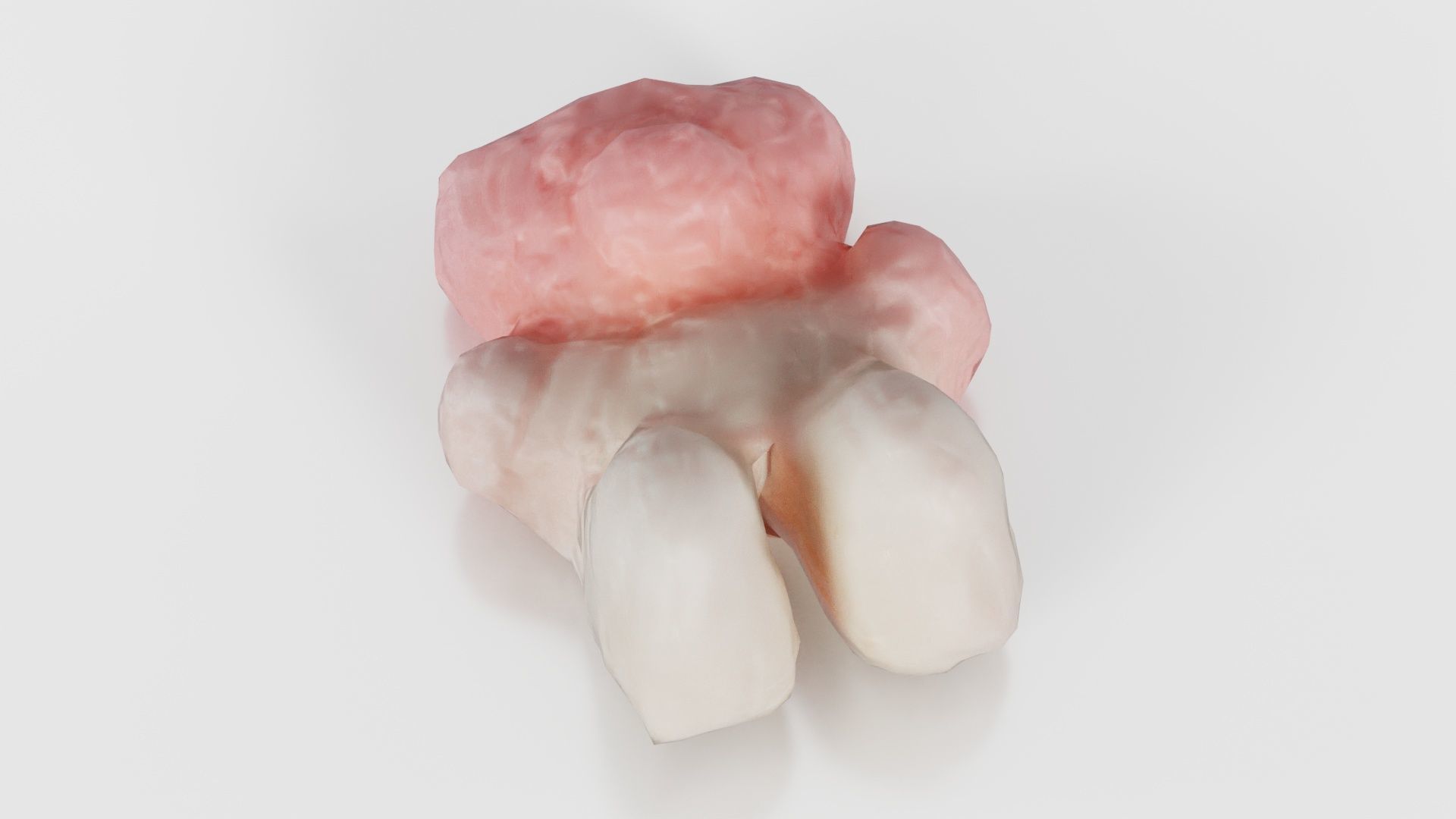 Pink Gummy Bear Low-poly 3D model_17