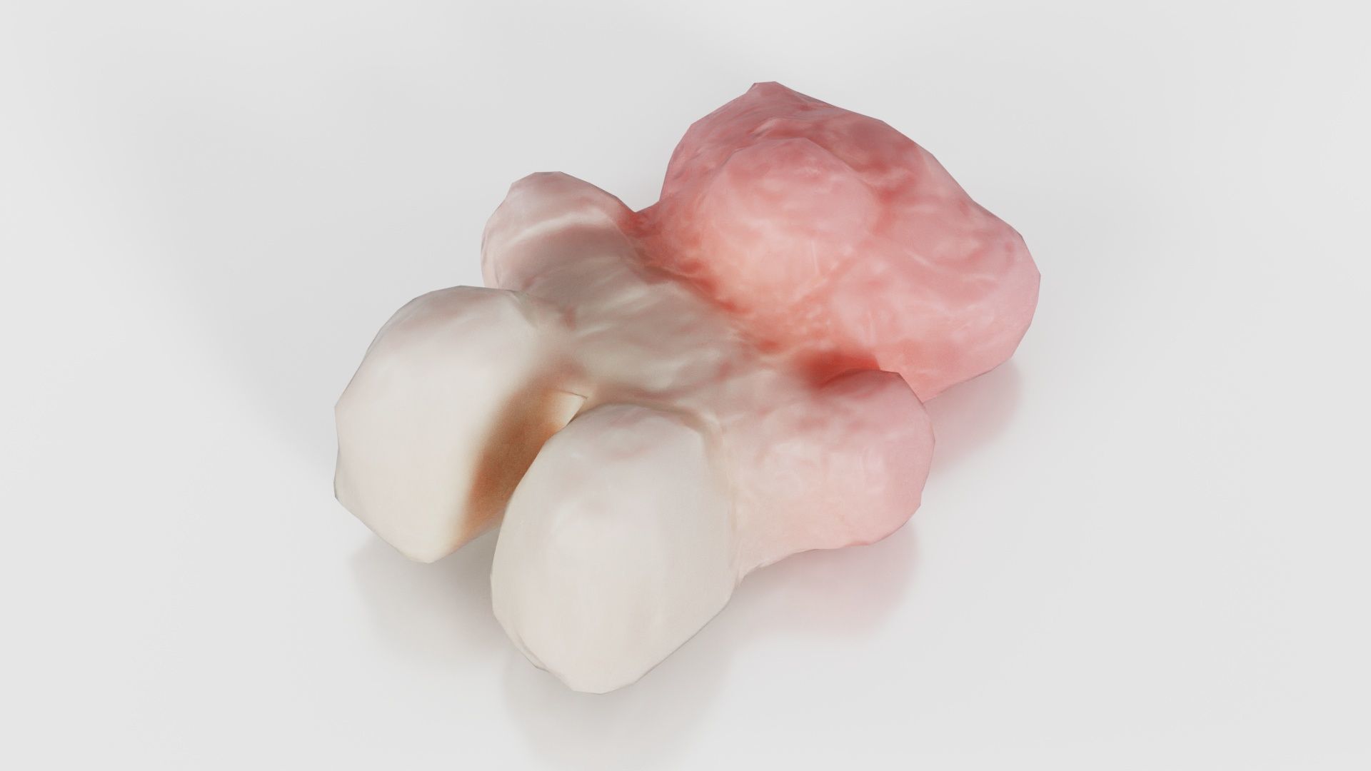 Pink Gummy Bear Low-poly 3D model_15