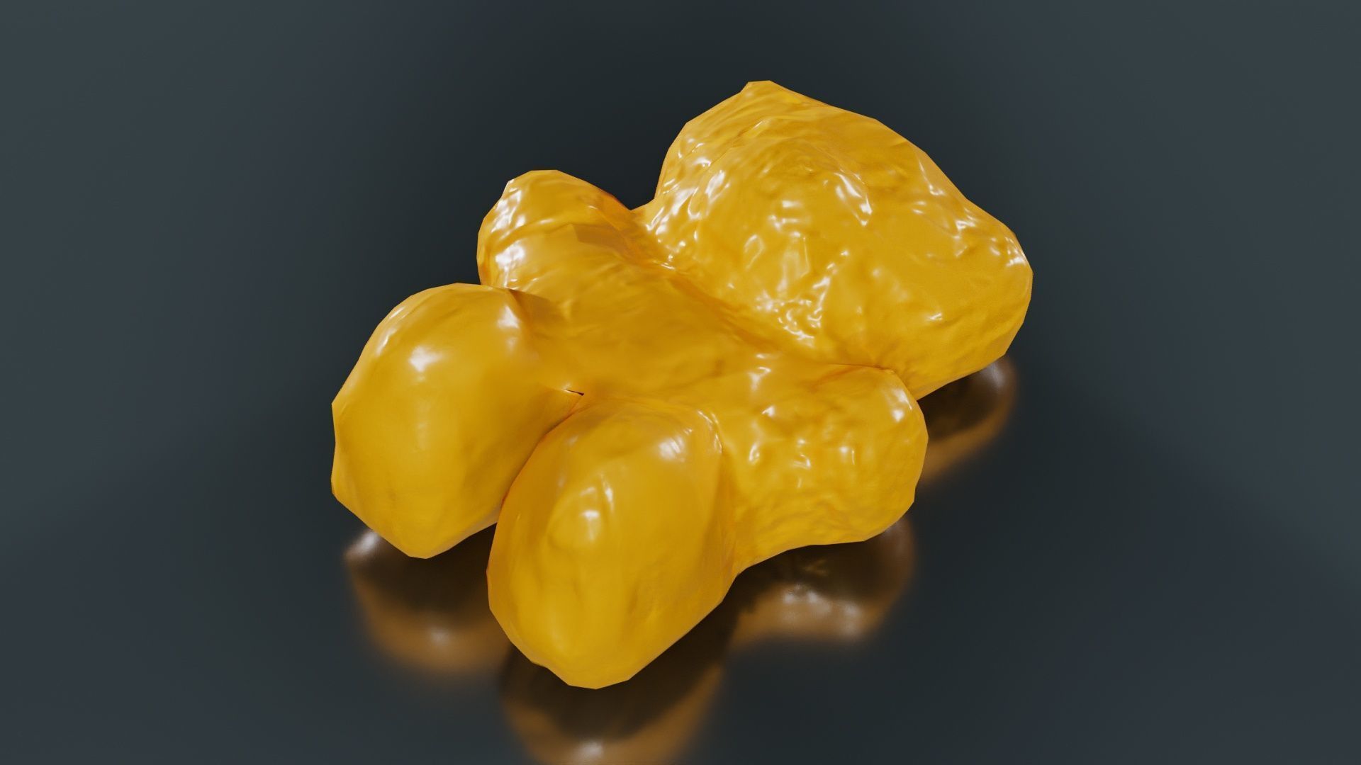 Pink Gummy Bear Low-poly 3D model_12