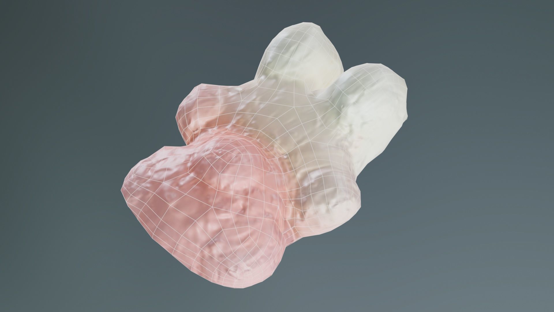 Pink Gummy Bear Low-poly 3D model_10