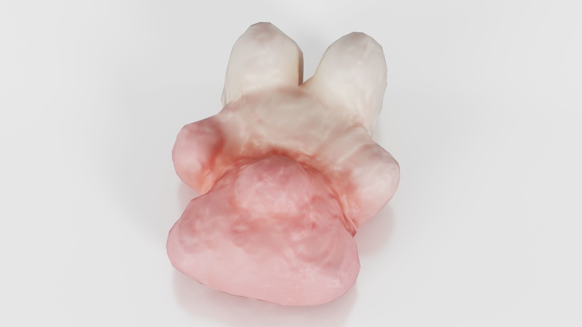Pink Gummy Bear Low-poly 3D model_22