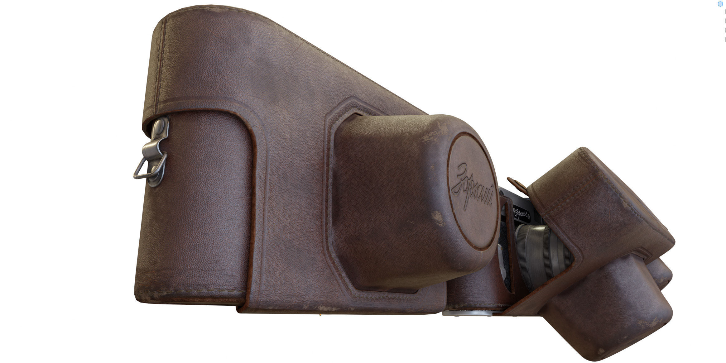 Zorki-6 camera in a case 3D model_12