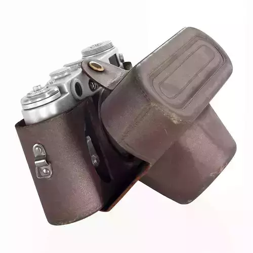 Zorki-6 camera in a case 3D model
