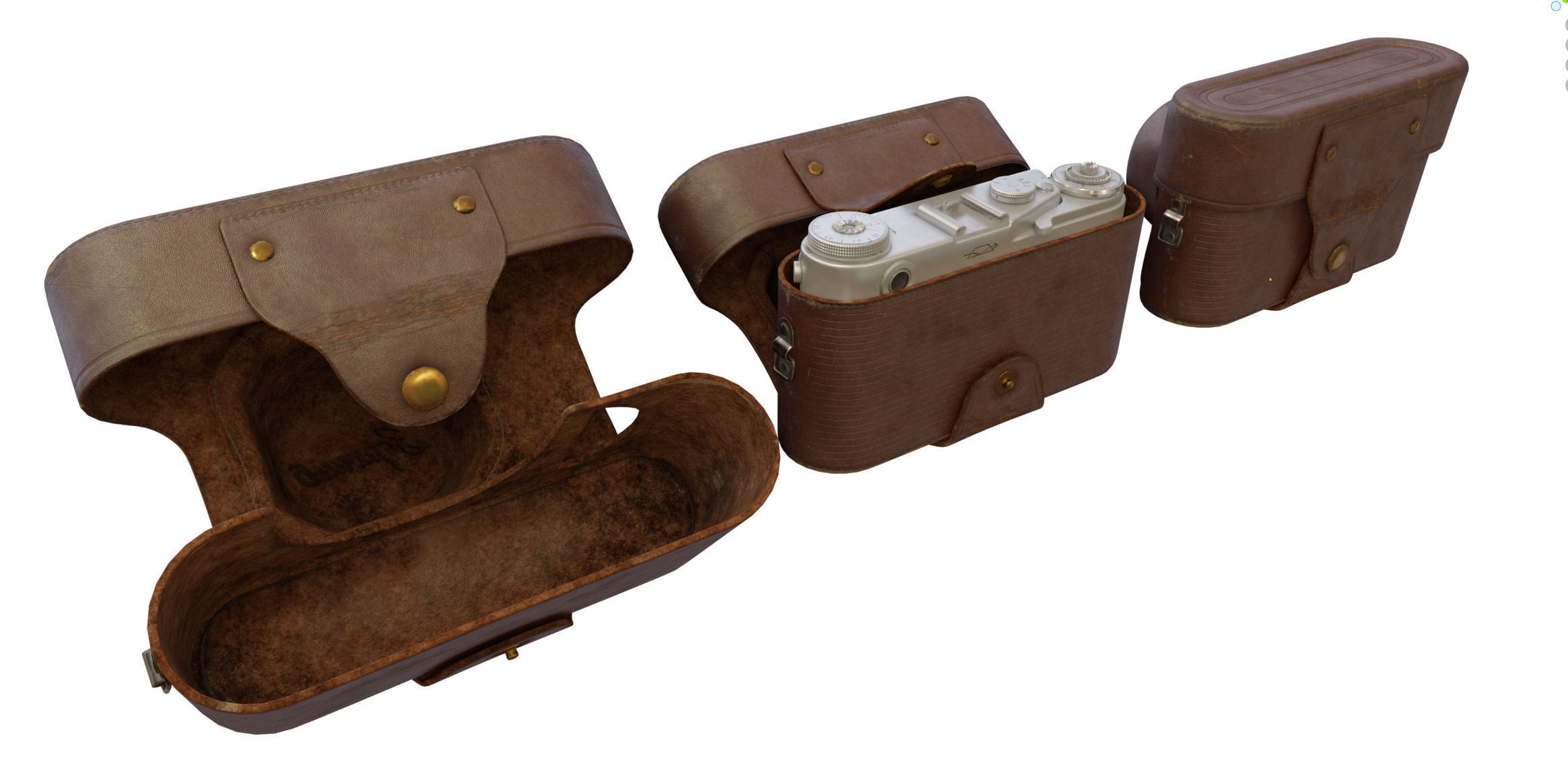 Zorki-6 camera in a case 3D model_17