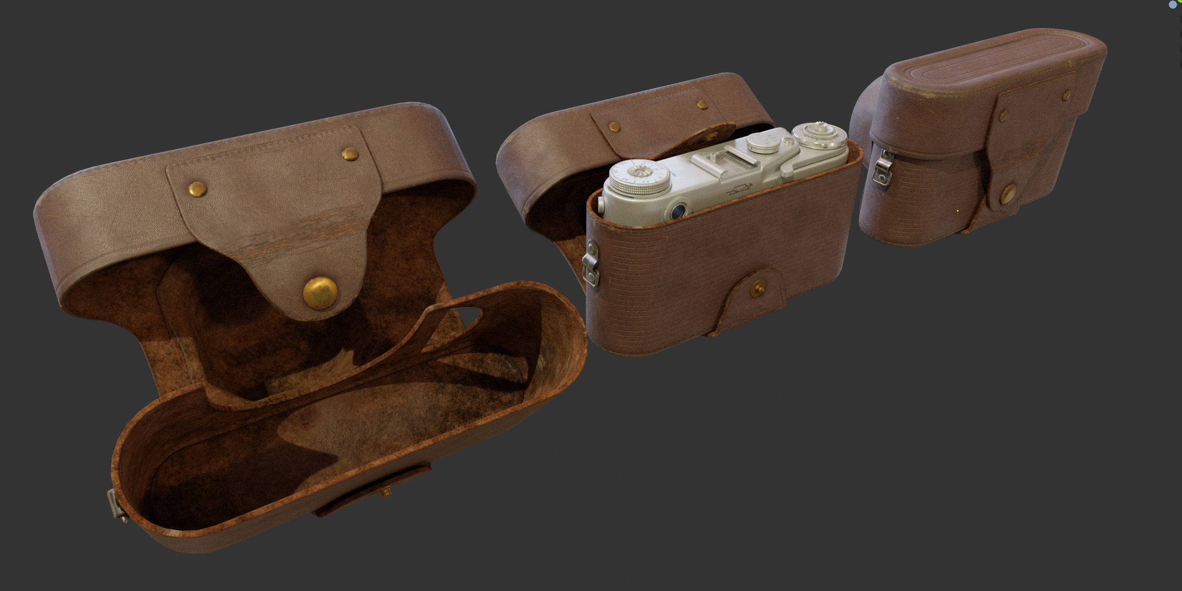 Zorki-6 camera in a case 3D model_13