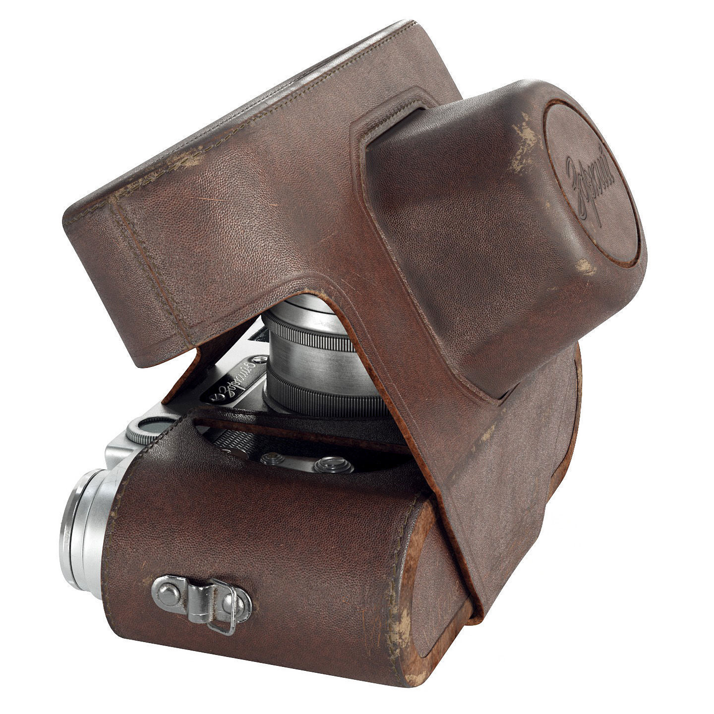 Zorki-6 camera in a case 3D model_6