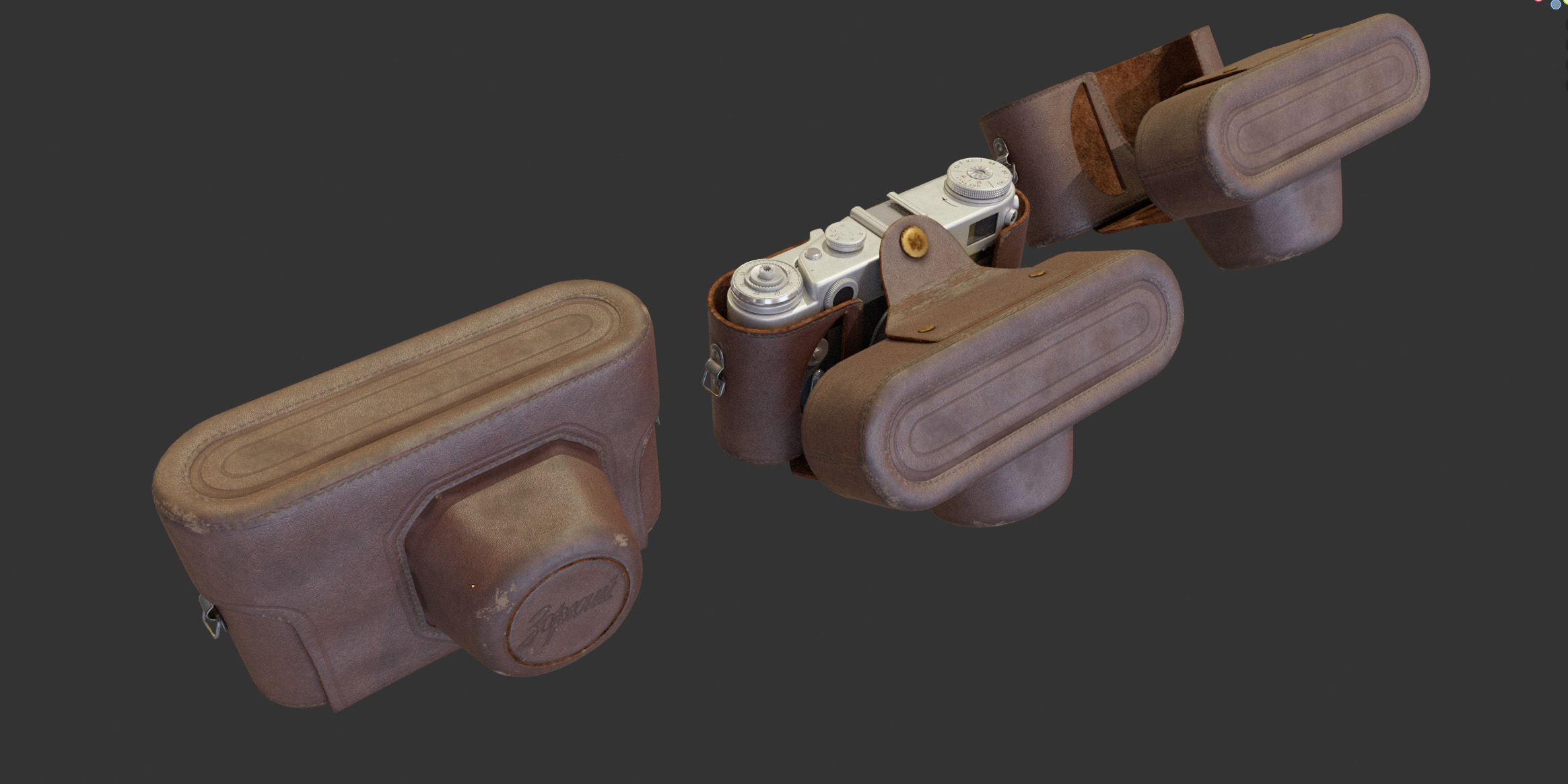 Zorki-6 camera in a case 3D model_16