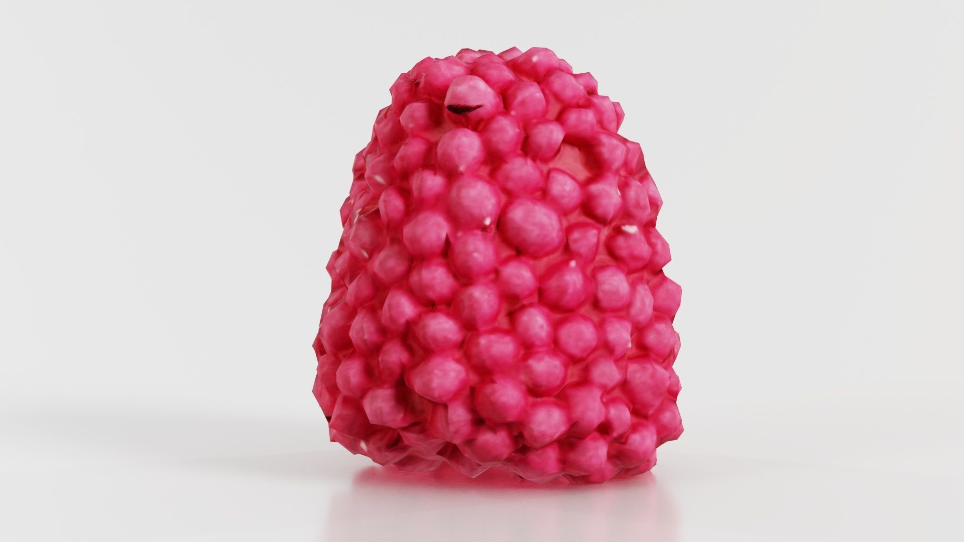 Strawberry Low-poly 3D model_4