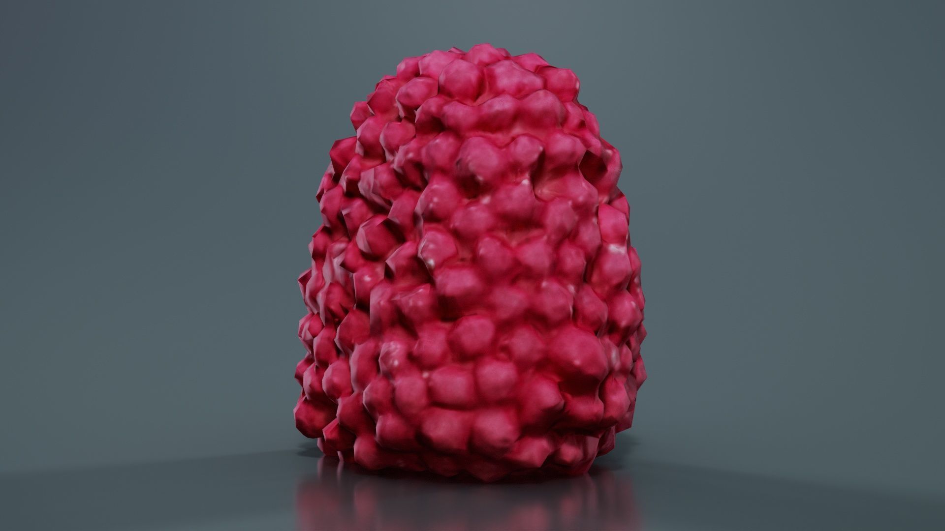 Strawberry Low-poly 3D model_7