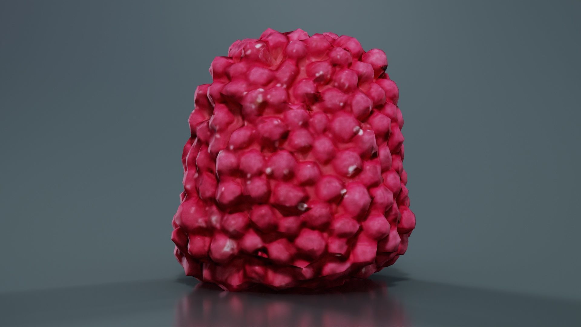 Strawberry Low-poly 3D model_5