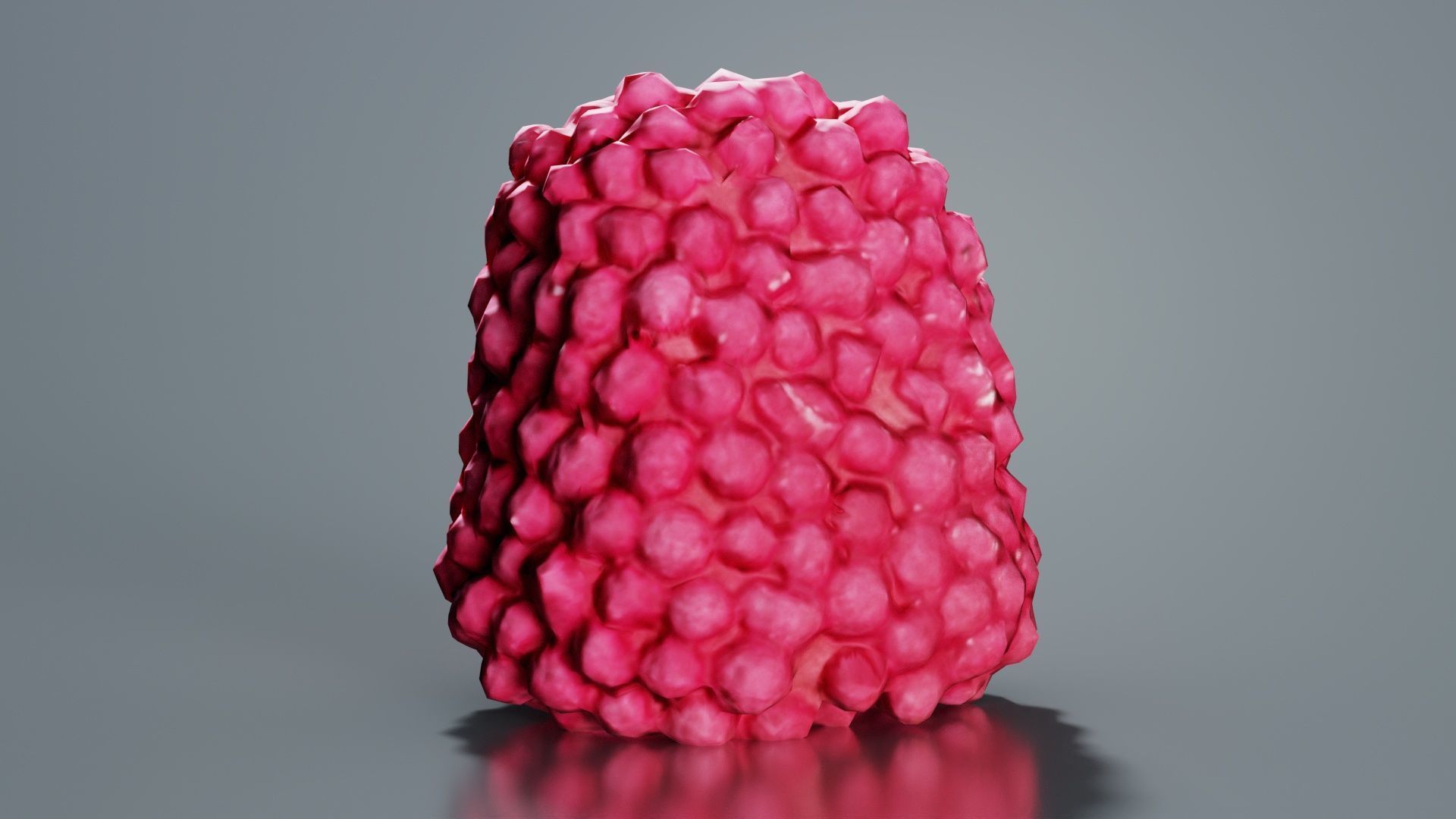 Strawberry Low-poly 3D model_1