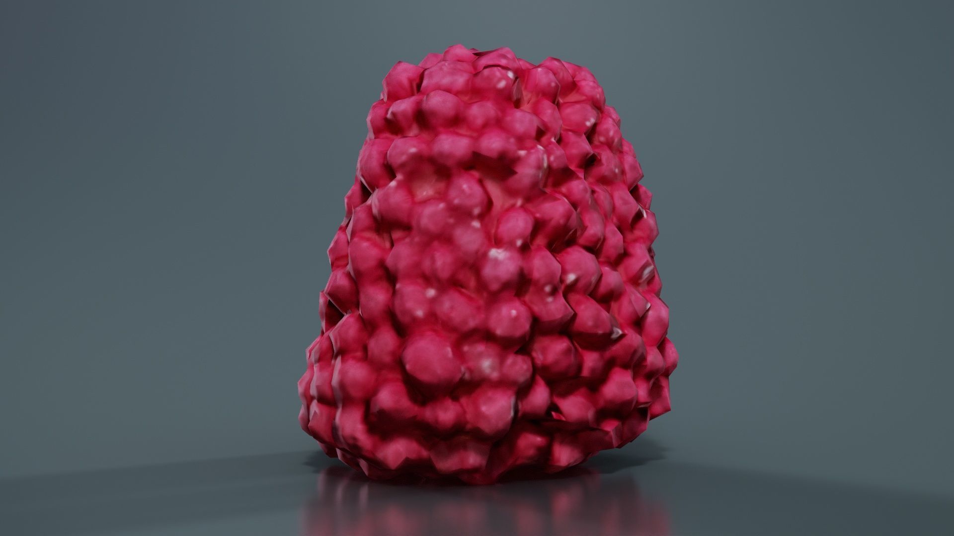 Strawberry Low-poly 3D model_2