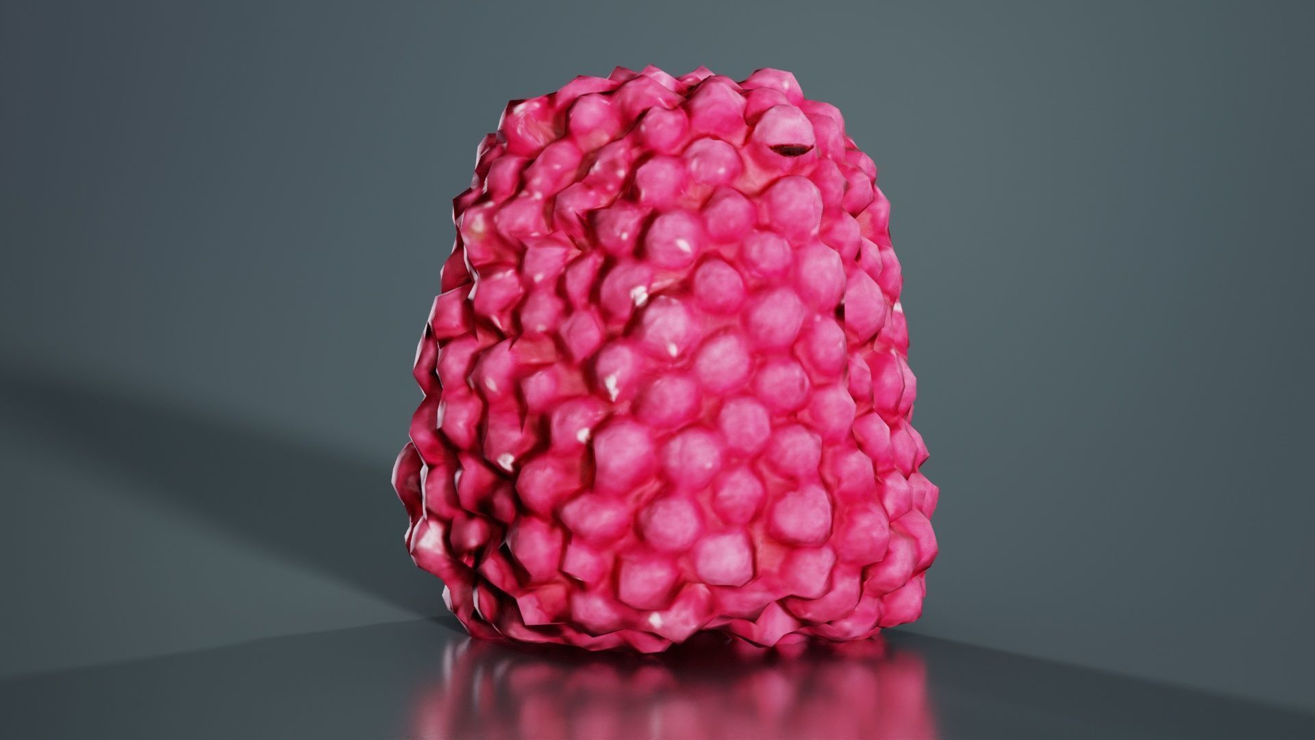 Strawberry Low-poly 3D model_8