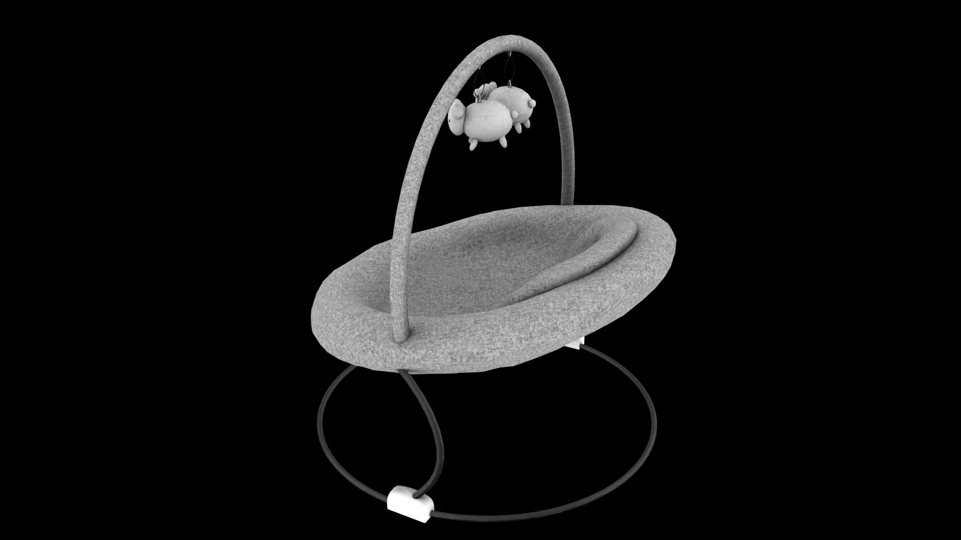 baby bouncer  Low-poly 3D model_5