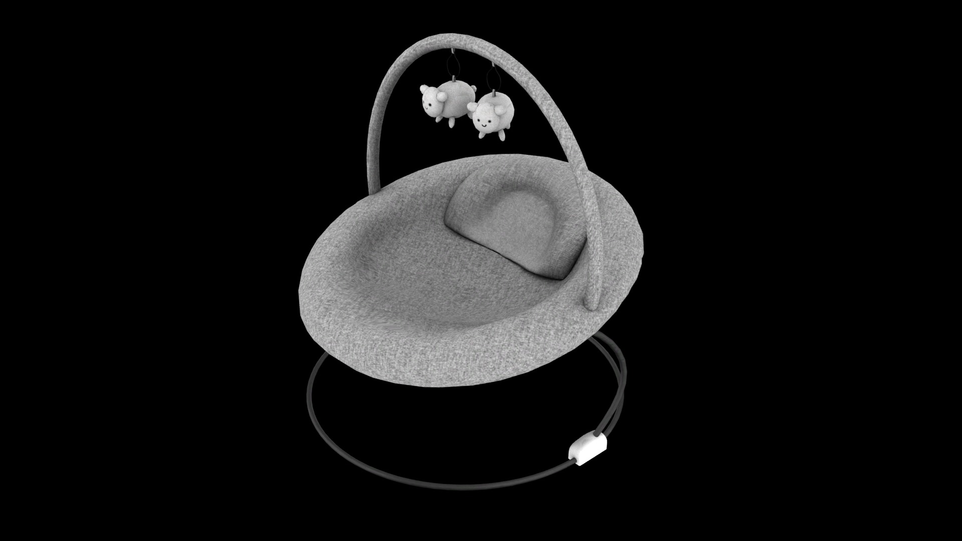 baby bouncer  Low-poly 3D model_1