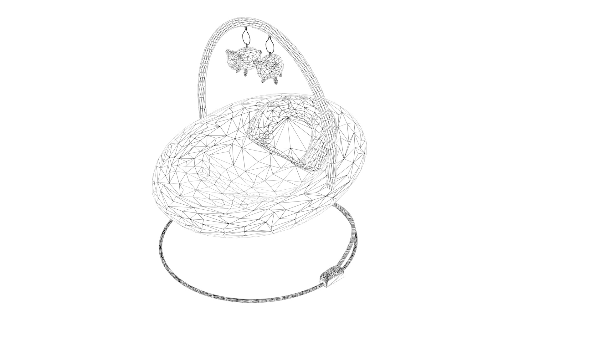 baby bouncer  Low-poly 3D model_11
