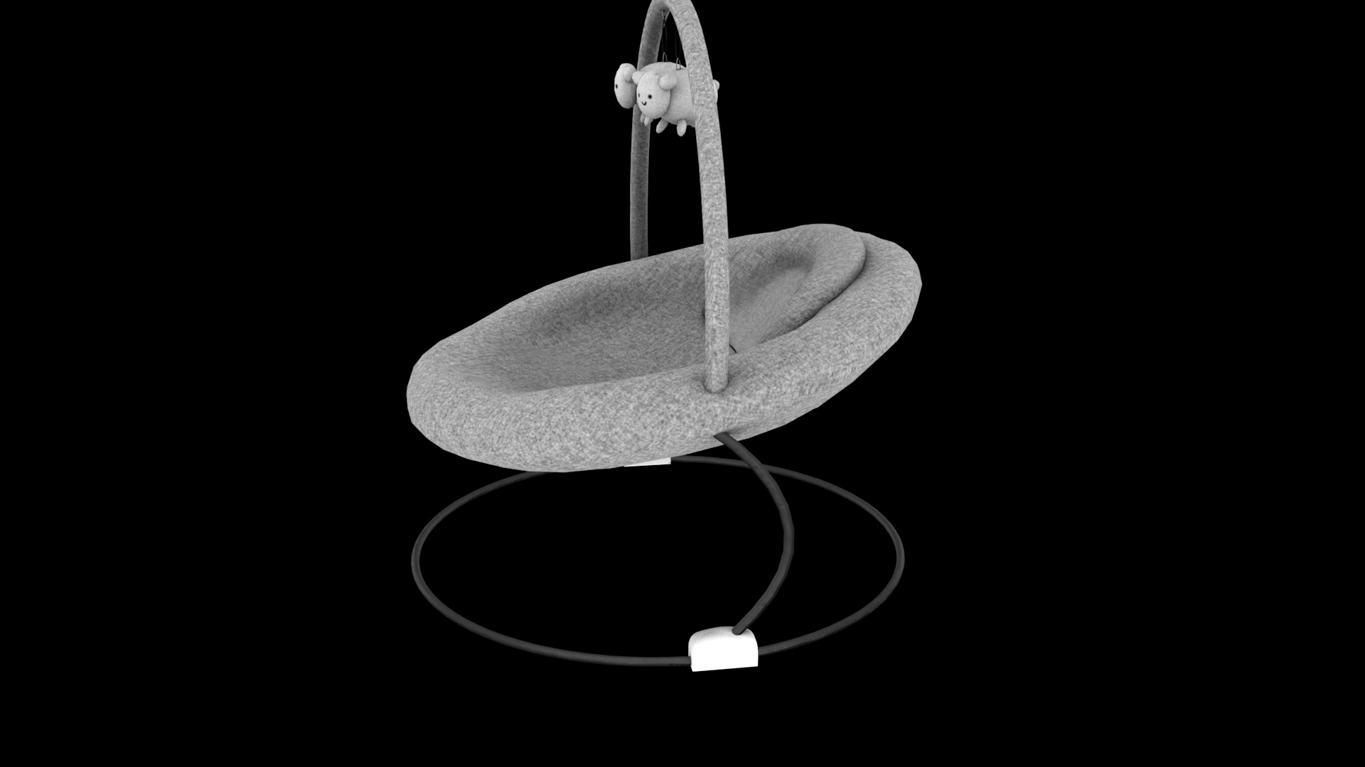 baby bouncer  Low-poly 3D model_7