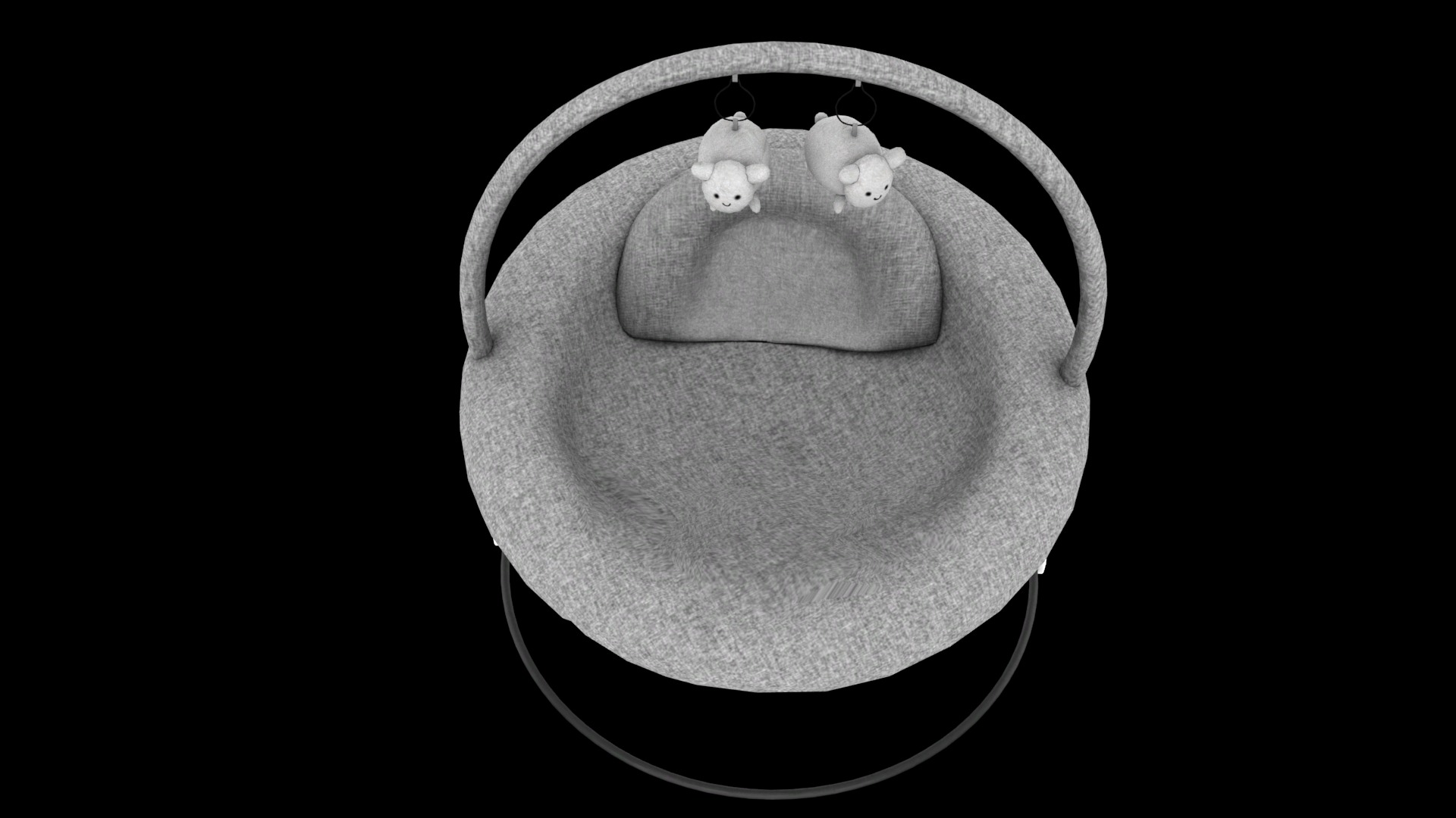 baby bouncer  Low-poly 3D model_8