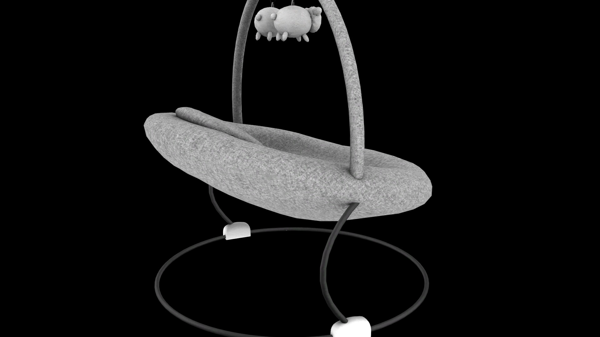 baby bouncer  Low-poly 3D model_6