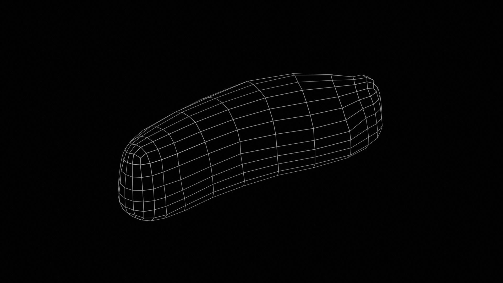 Sweet Banana Low-poly 3D model_11