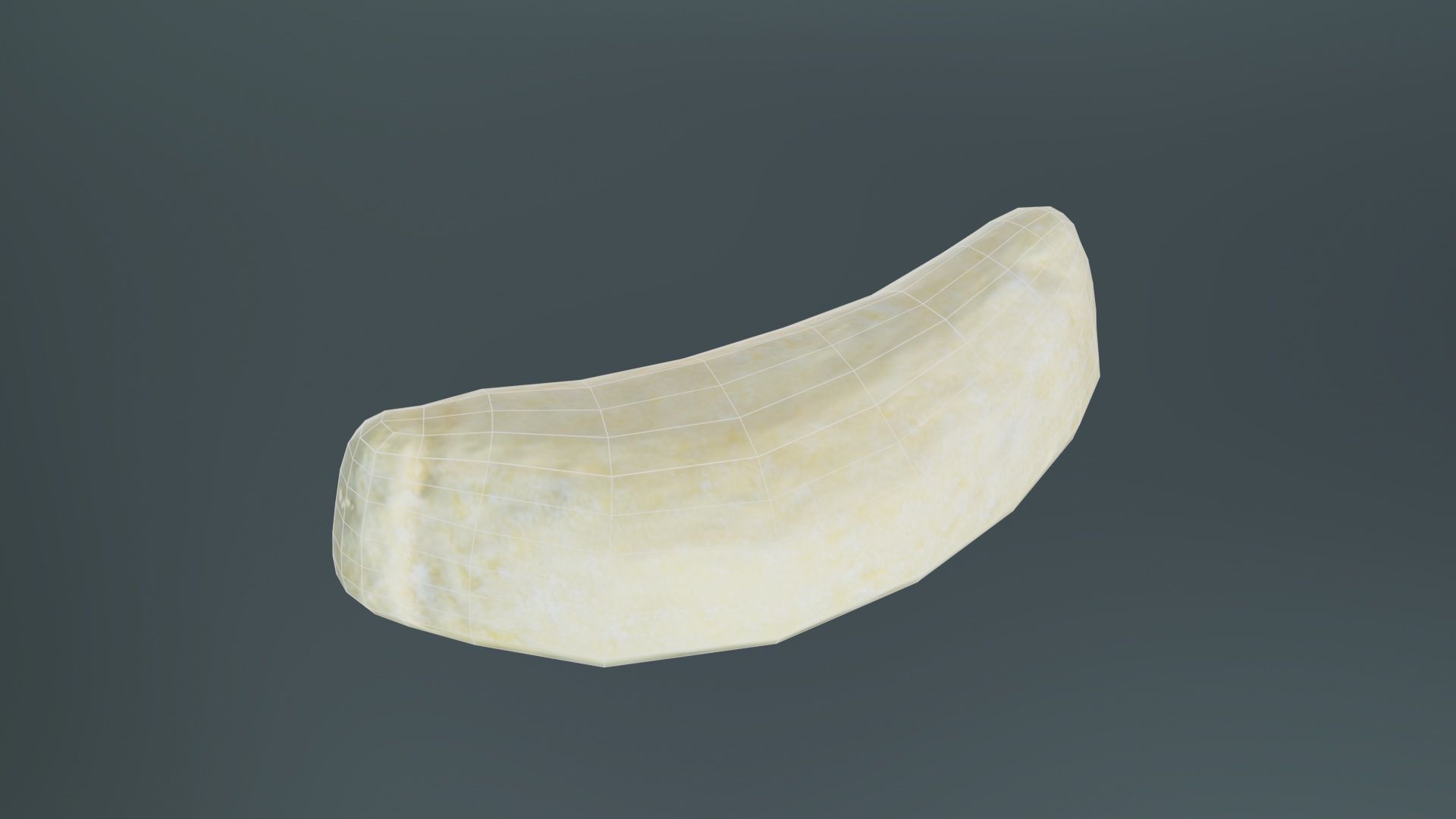 Sweet Banana Low-poly 3D model_10