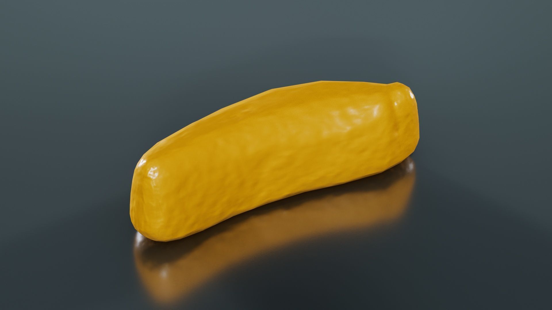 Sweet Banana Low-poly 3D model_12