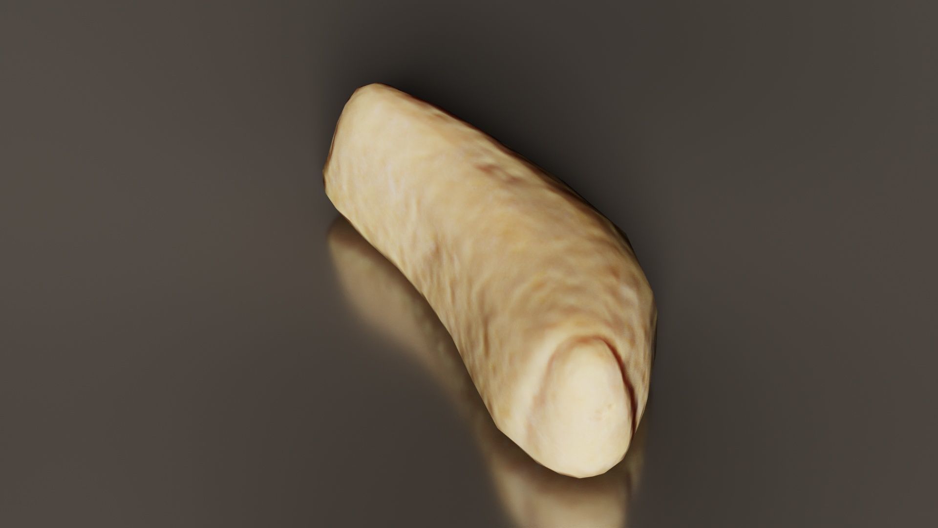 Sweet Banana Low-poly 3D model_3