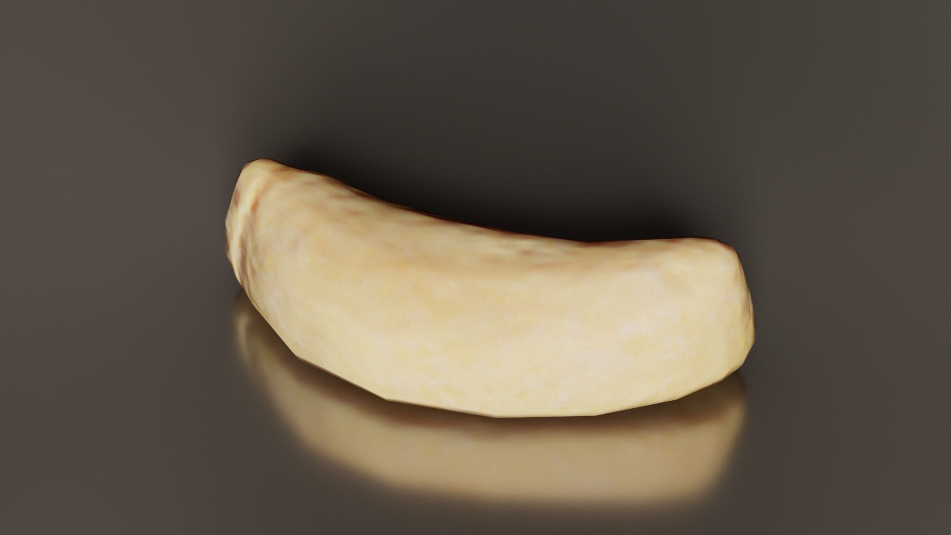 Sweet Banana Low-poly 3D model_4