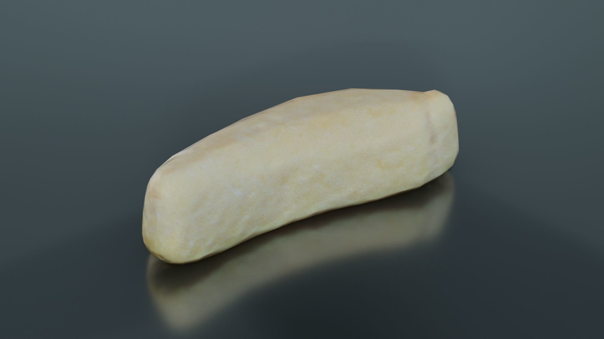 Sweet Banana Low-poly 3D model_2