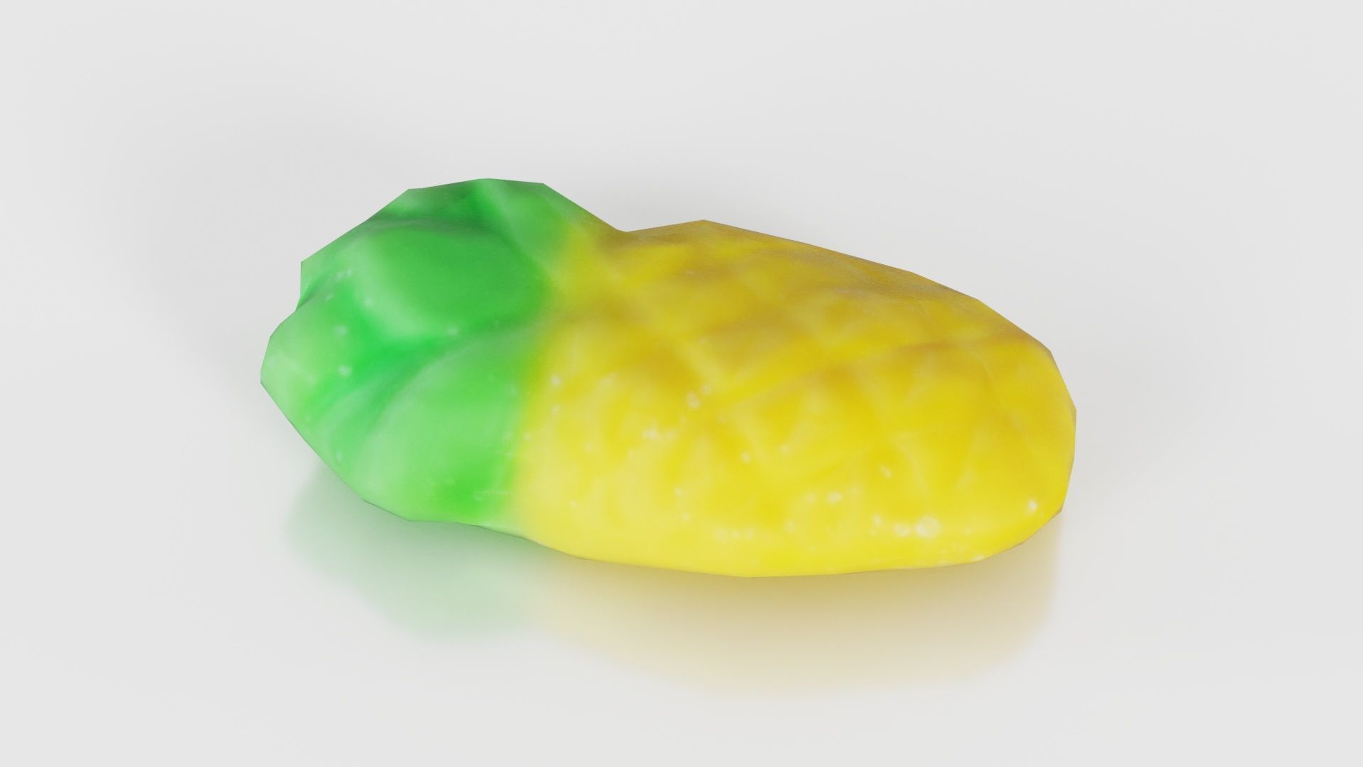 Sweet Pineapple Low-poly 3D model_16