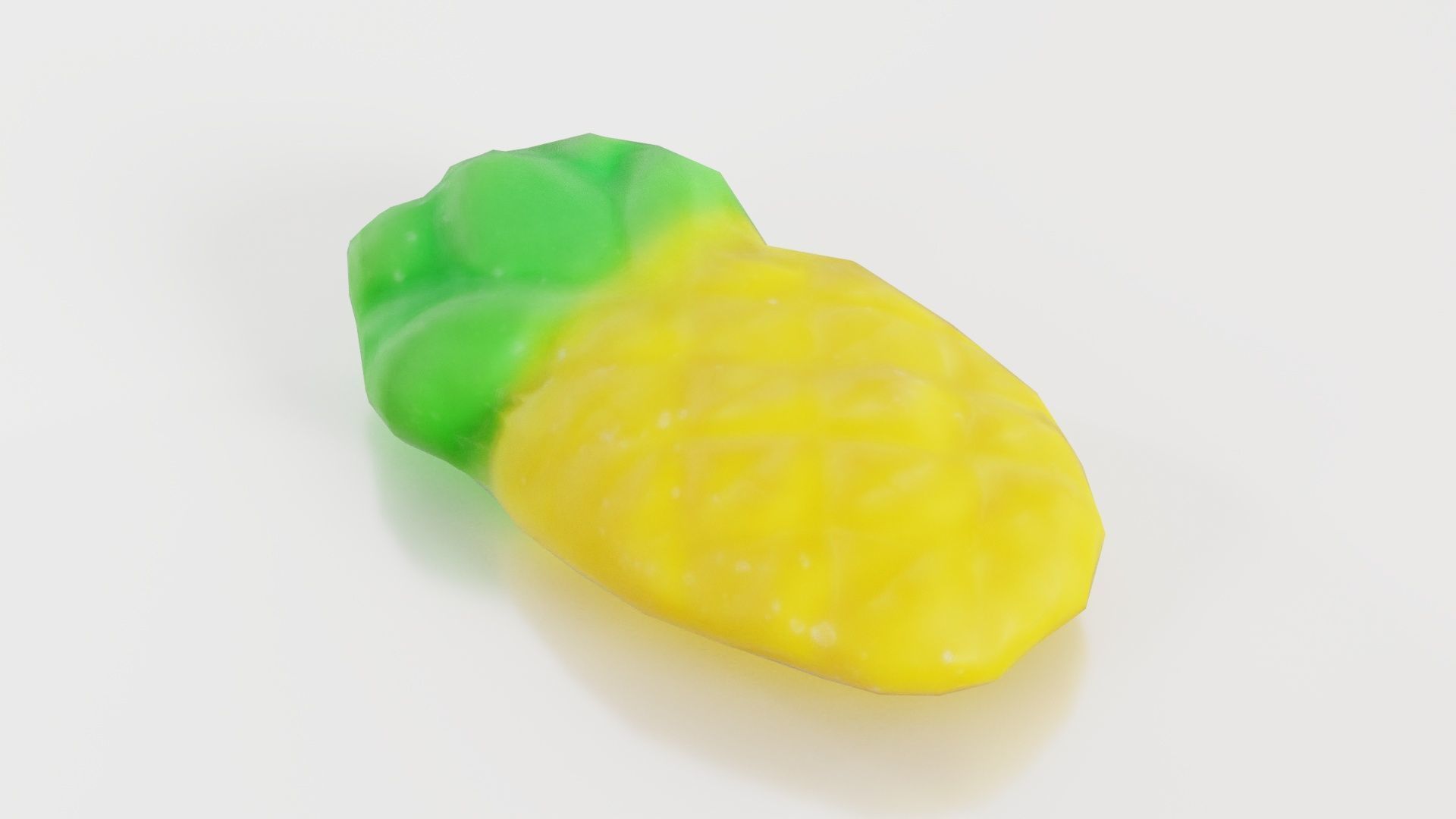 Sweet Pineapple Low-poly 3D model_3