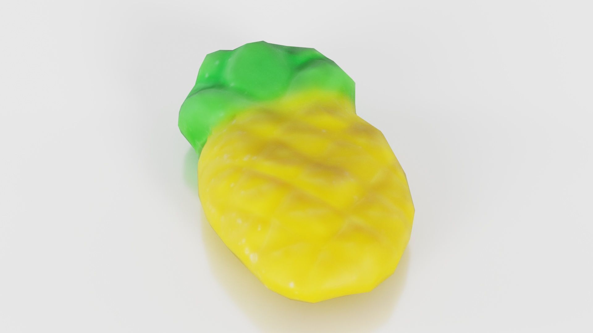 Sweet Pineapple Low-poly 3D model_26