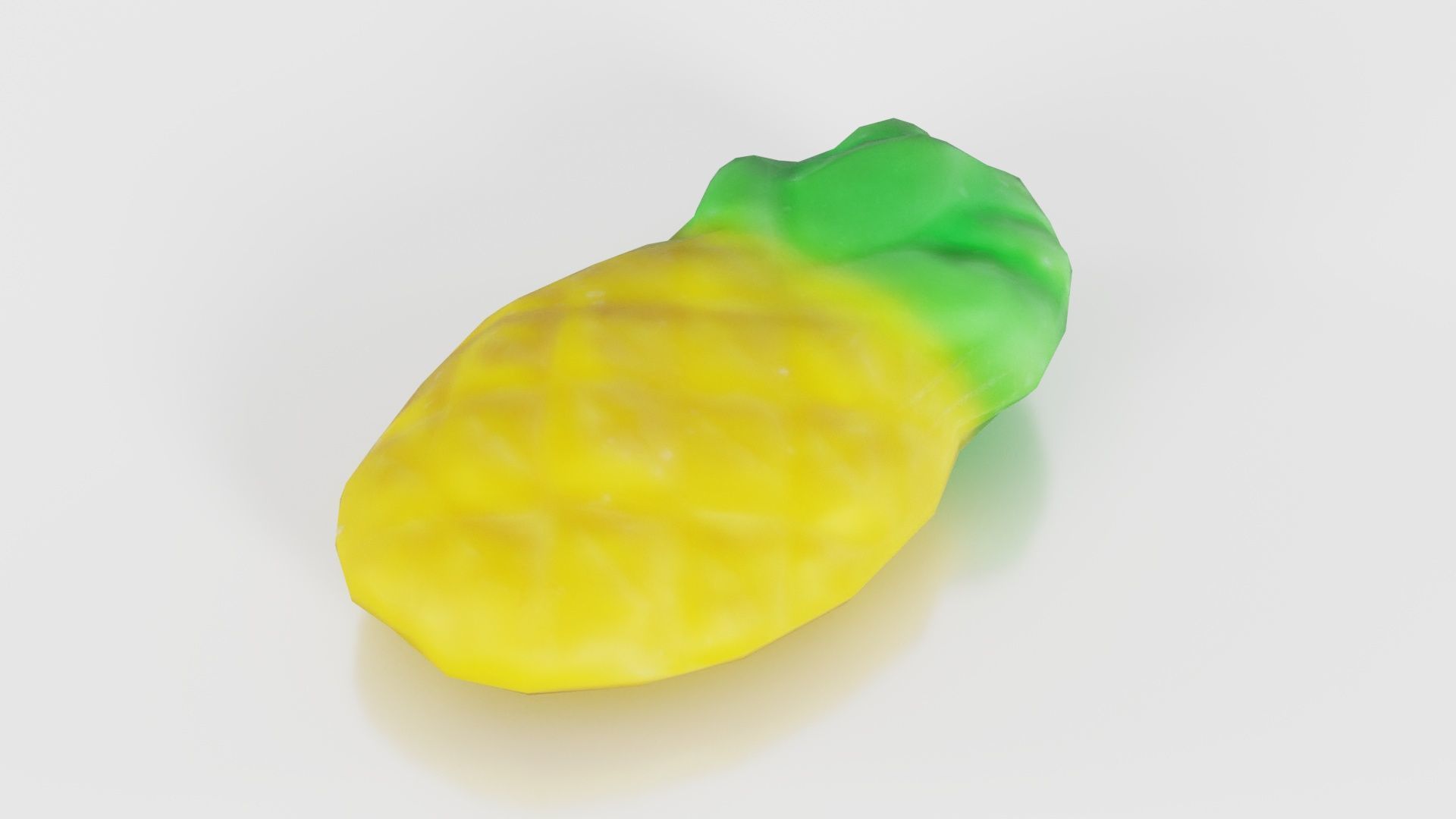 Sweet Pineapple Low-poly 3D model_24