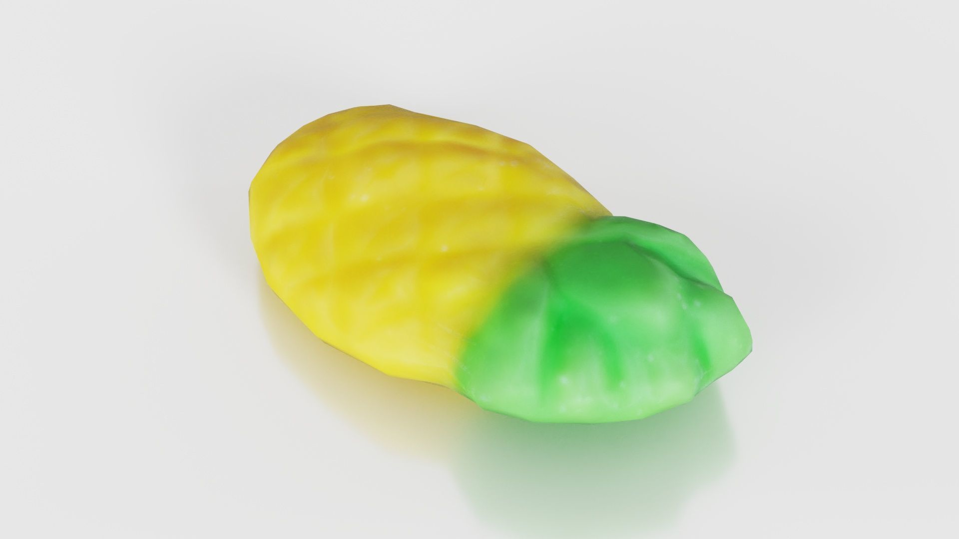 Sweet Pineapple Low-poly 3D model_21