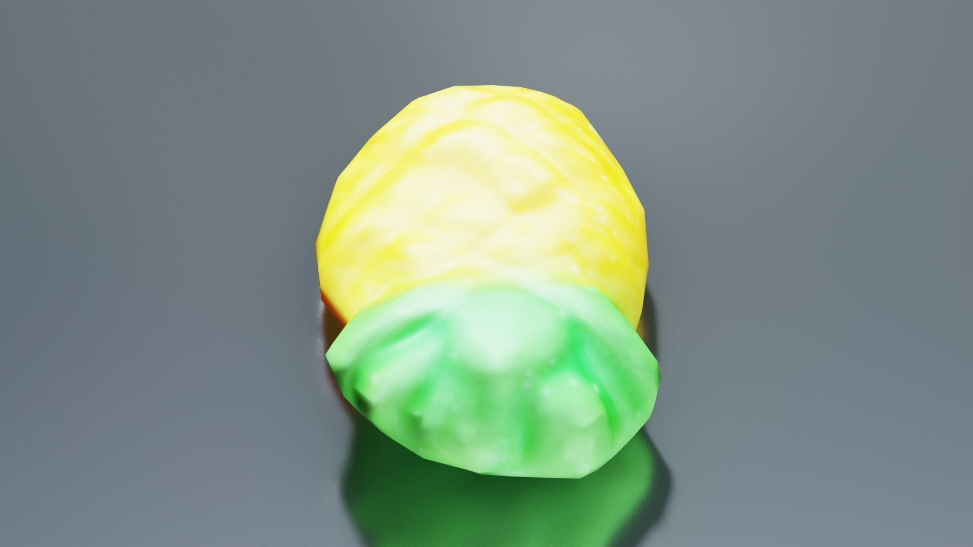 Sweet Pineapple Low-poly 3D model_2