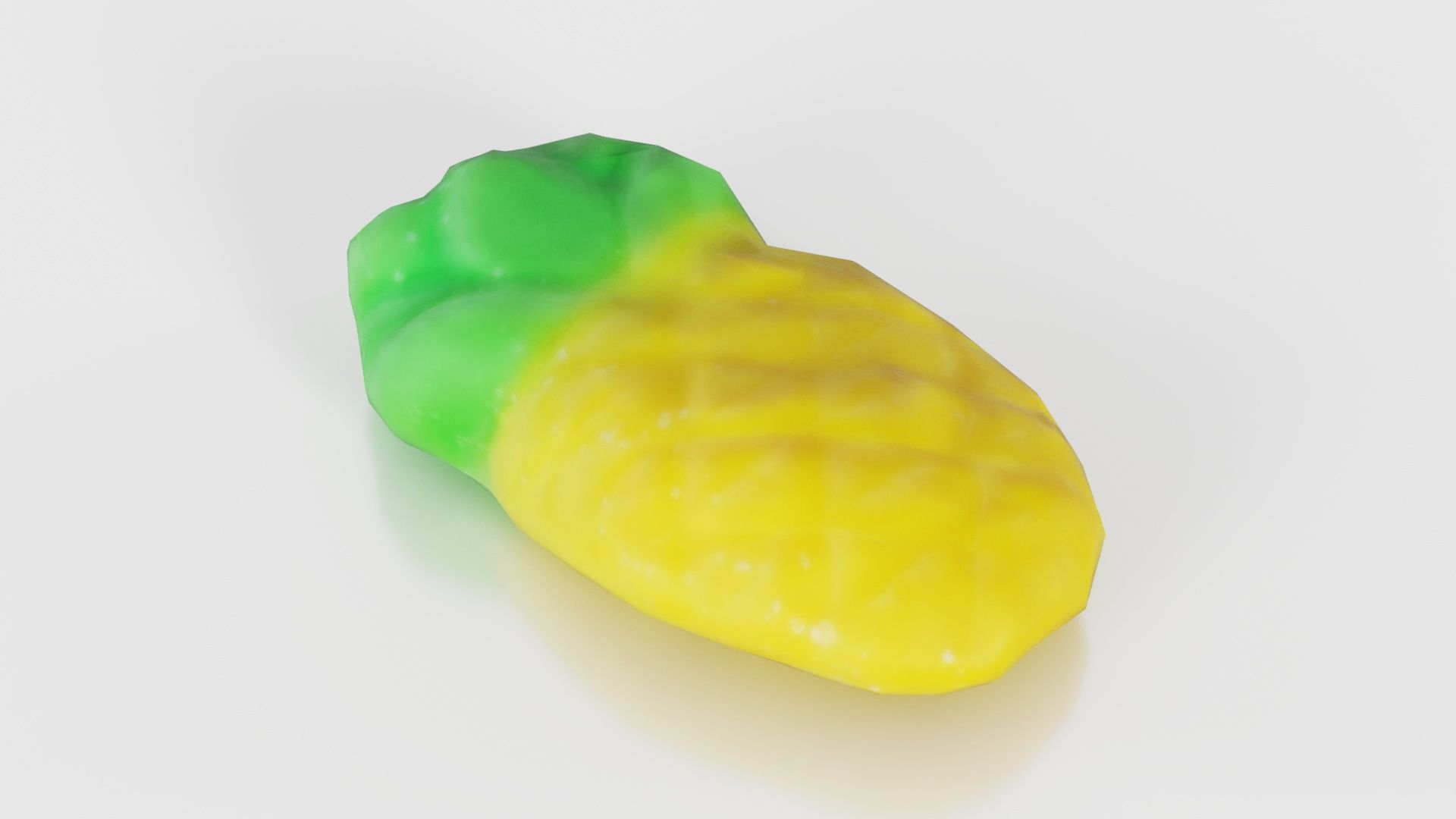 Sweet Pineapple Low-poly 3D model_15