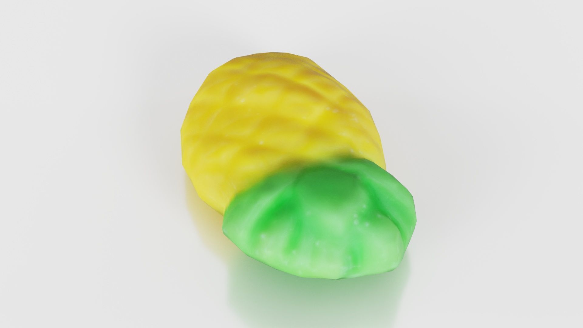 Sweet Pineapple Low-poly 3D model_20